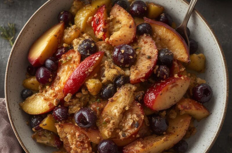 Winter Fruit Salad cooking