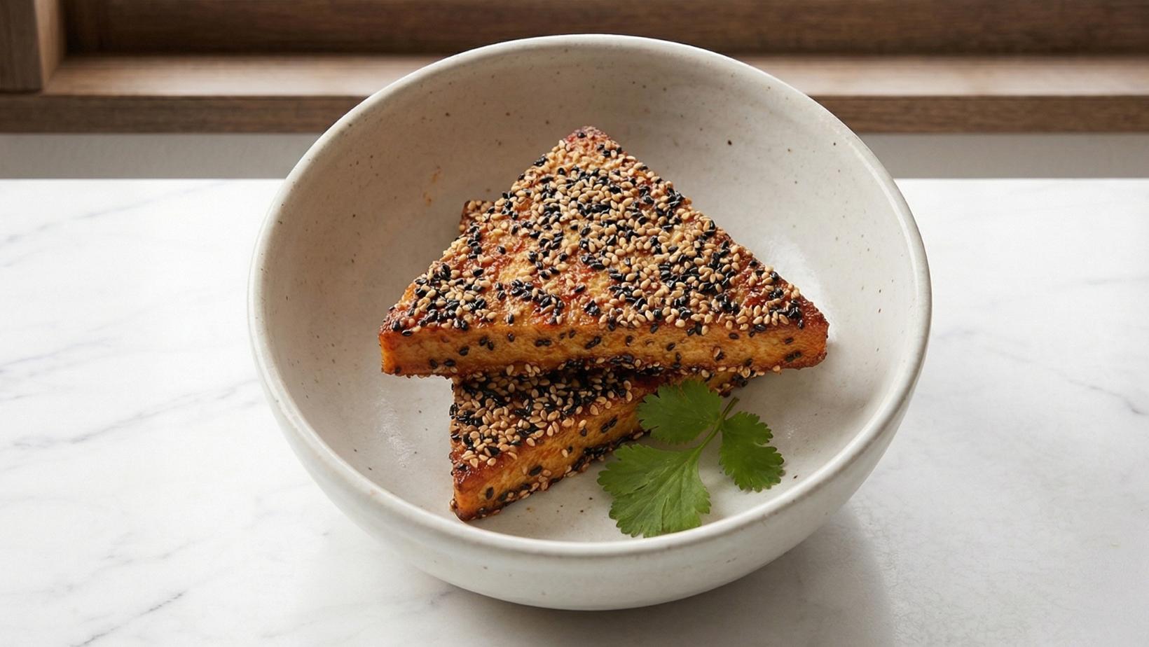 Baked Sesame Seed Tofu