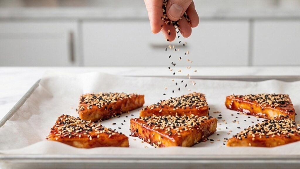 Baked Sesame Seed Tofu