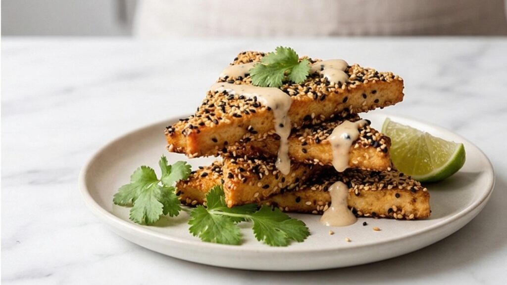 Baked Sesame Seed Tofu