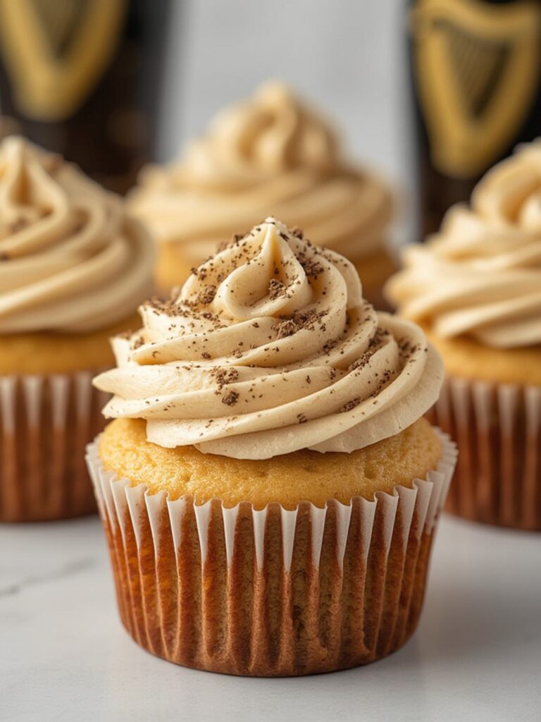 Irish Cream Guinness Cupcakes