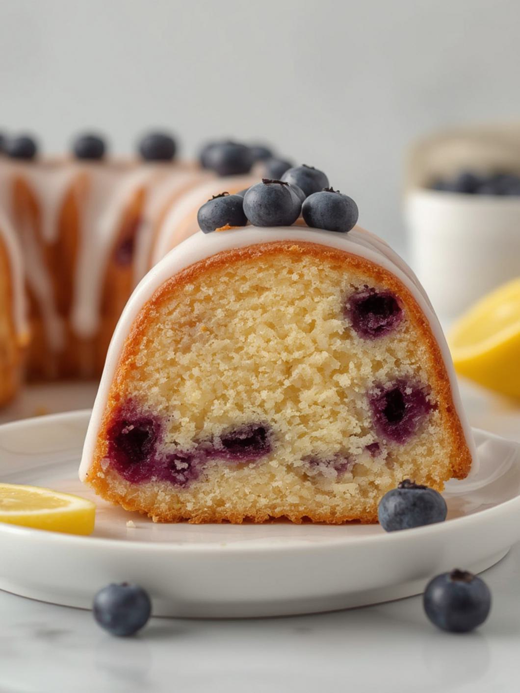 Lemon Blueberry bundt cake