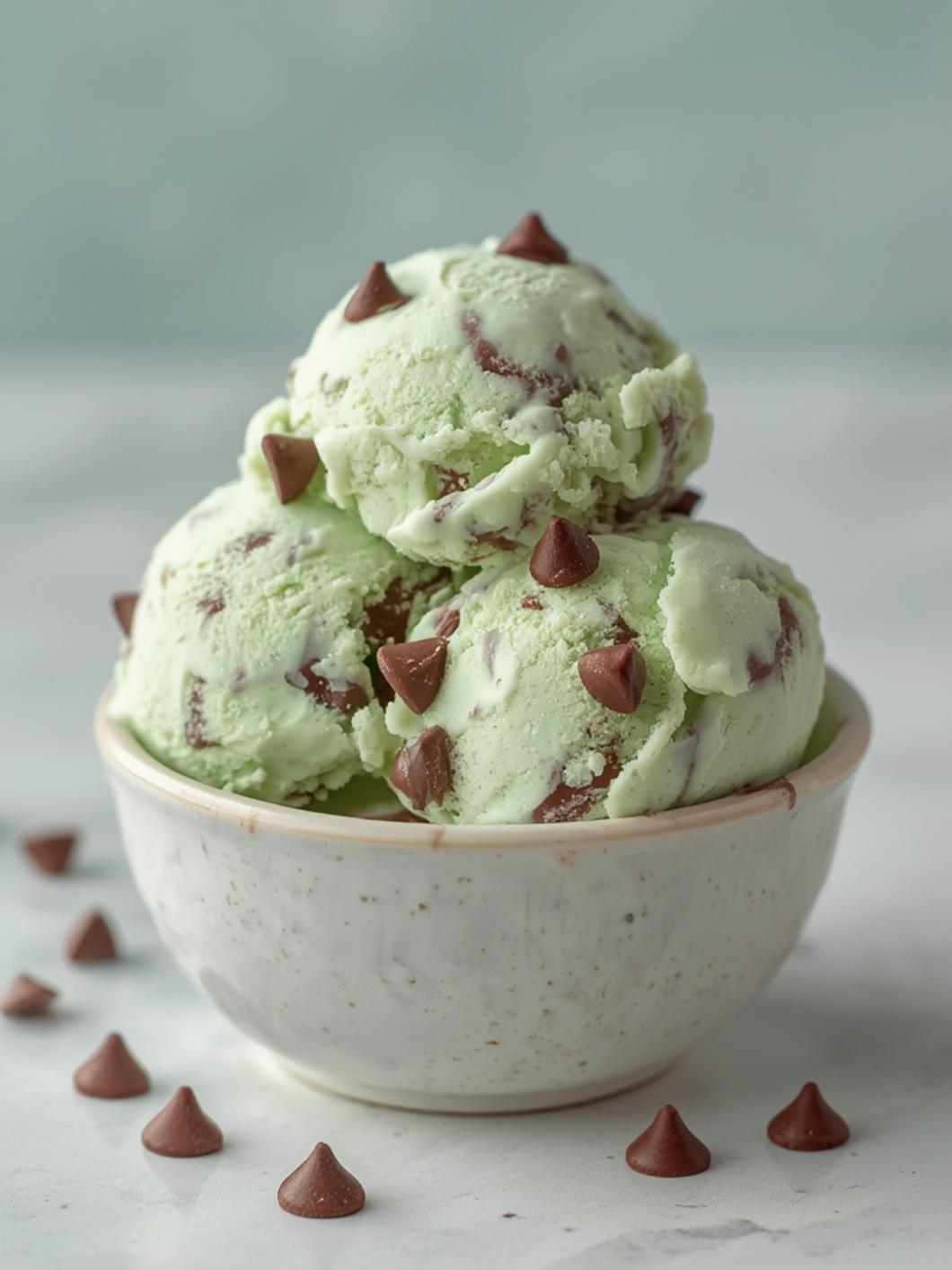 Mint Chocolate Chip Ice Cream