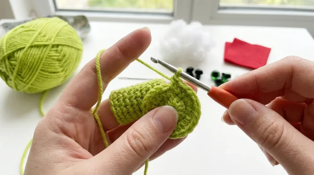 Baby Grinch crochet pattern