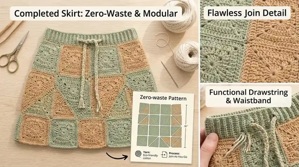 Focus Keyword crochet mini skirt