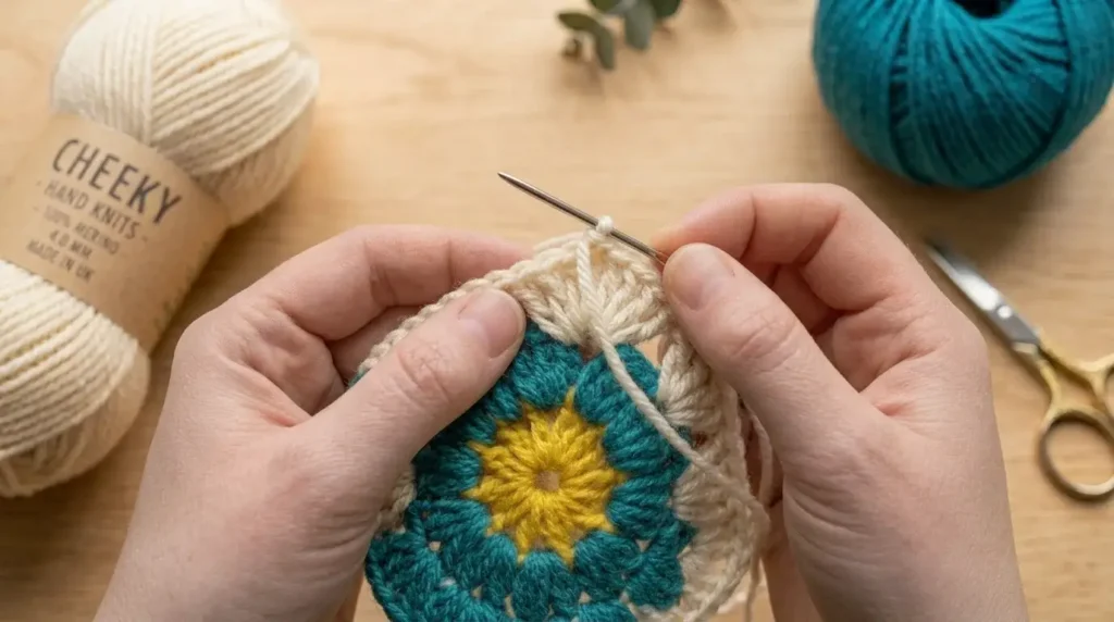 How to Crochet a Sunburst Granny Square