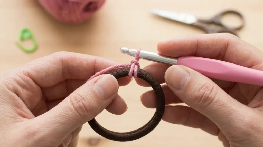 crochet scrunchie