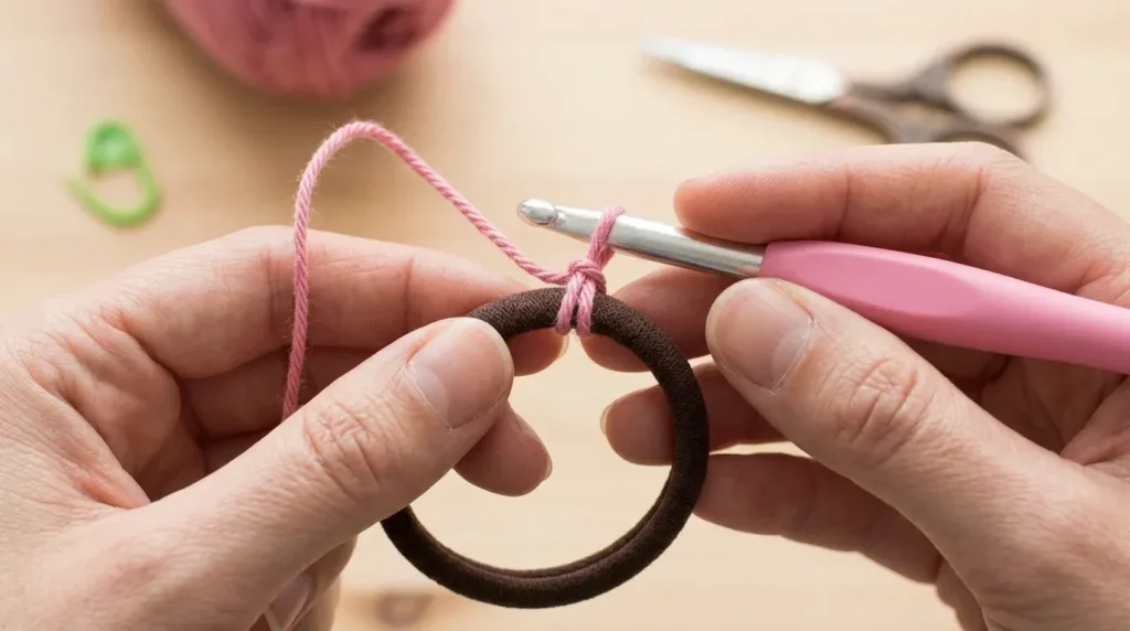 crochet scrunchie