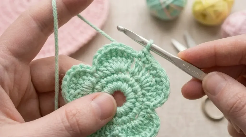 small crochet flowers