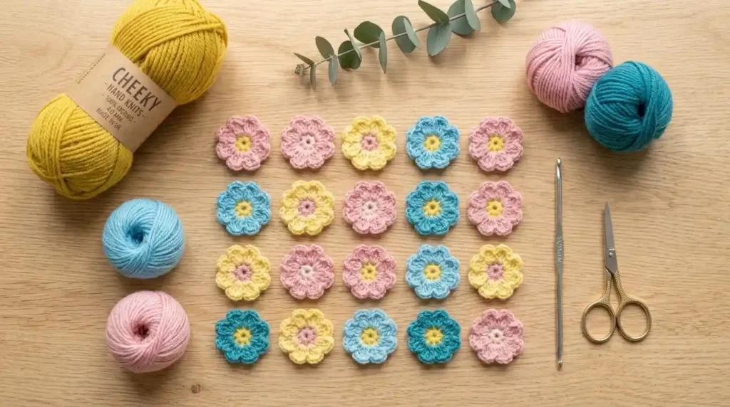 small crochet flowers
