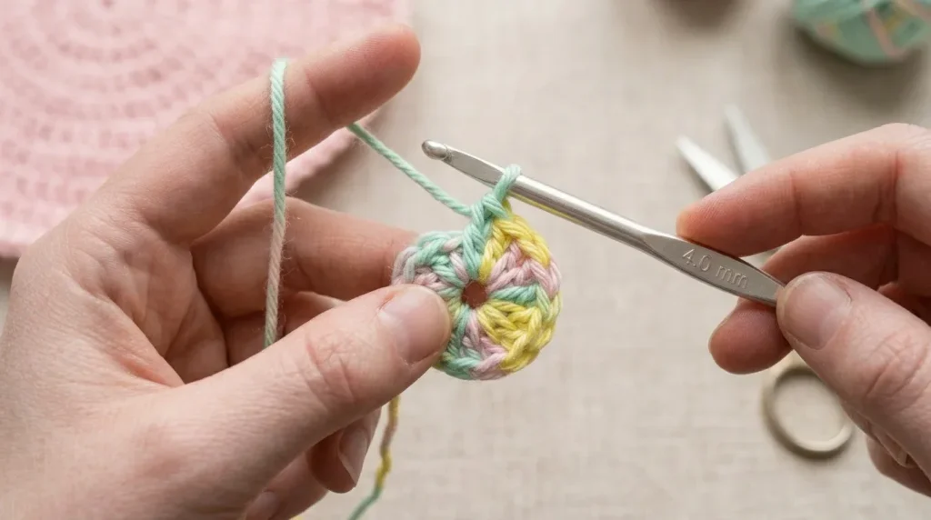 small crochet flowers